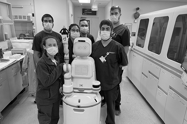 Northwestern Medicine employees with Moxi